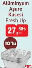 FRESH UP ALÜMİNYUM AŞURE KASESİ 10'LU indirimli fiyat FRESH UP ALÜMİNYUM AŞURE KASESİ 10'LU fiyat ve kampanya bilgisi